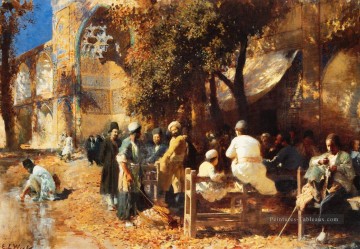 Un Persan Café Persique Egyptien Indien Edwin Lord Weeks Peinture à l'huile